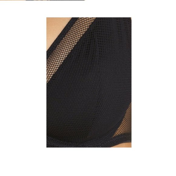 VINCE CAMUTO Women Jules Double Unlined Underwire Bra, Black, 32D - Picture 5 of 7